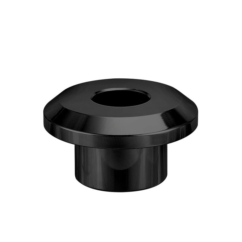 Wsays CNC Handlebar Riser Bushings Solid Billet Aluminum Compatible with Harley Touring Street Electra Road Glide Road King 1983-2025 Fit Softail 2018-2025 Oxidized Black