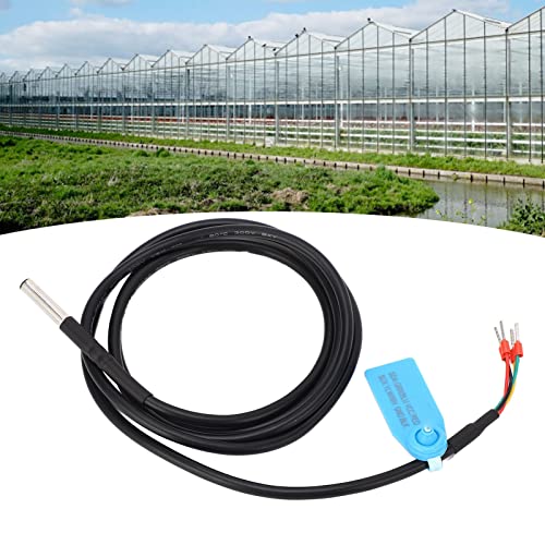 SHT45 Soil Temperature Humidity Sensor Probe, ±1.5% RH High Precision I2C Interface, 304 Stainless Steel IP67 Waterproof with 59" Cable for IoT Agriculture & Arduino (3.3V)
