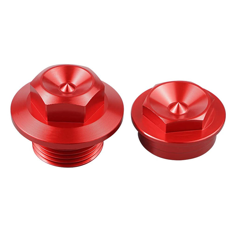 NICECNC M20XP1.5 Front Axle Shaft Lock Nut Set Compatible with GasGas EX EC MC 125-300 2021-23 EX F EC F MC F 250-450 2021-23,Compatible with KTM 250-450 SXF 2015,See Fitment red