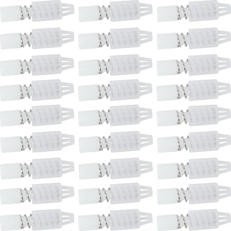 100PCS White Fan Cooler Plastic Spring Rivet Fastener 22mm Length Heatsink Push Mounting Screws
