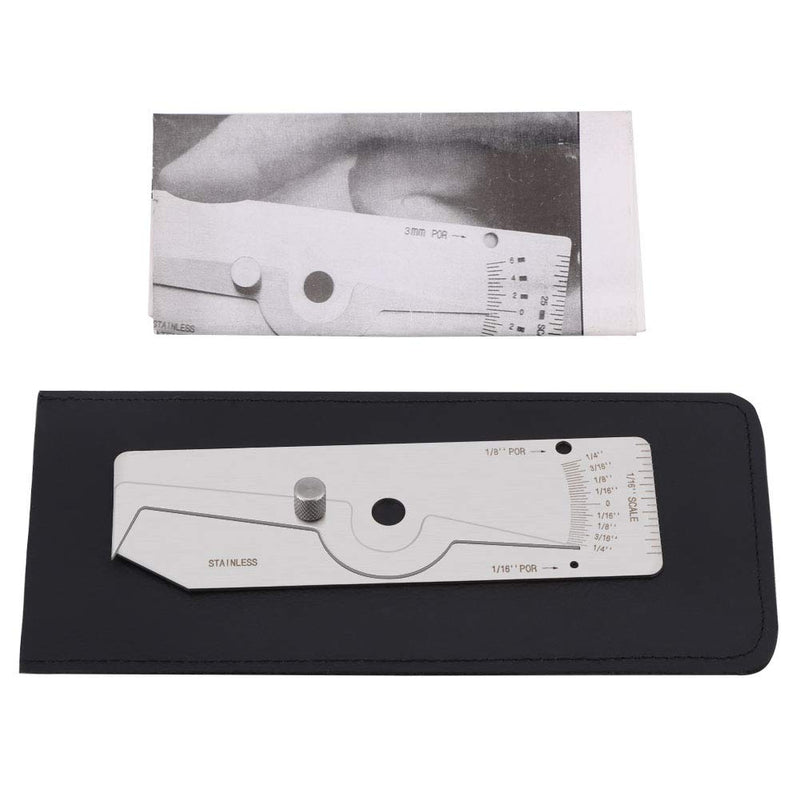 Precision Stainless Steel V-WAC Type Undercut Single Fillet Weld Depth Welding Measure Inspection Tools (Inch)
