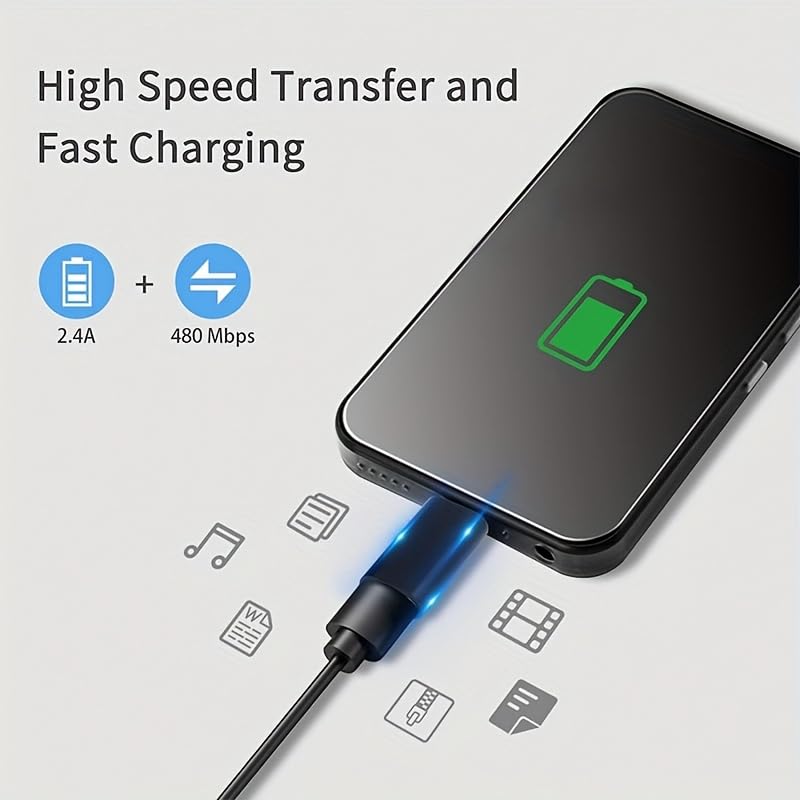 USB-C to Mini USB Adapter, Type-C Female to Mini USB Male, Supports Charge & Data Sync, Compatible with Digital Camera, GPS, Dash Cam, MP3 Player