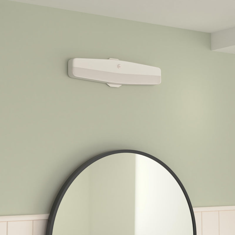 Lithonia Lighting LED Flush Mount Closet Light, 18 Inch Motion Sensor Closet Light Fixture for Bedroom, Bathroom, Storeroom, Pantry or Utility Room, Damp Rated, Hardwired (FMMCL 18 840 PIR M4) 18 in