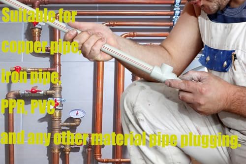 Plumbing Plug Tool Kit, Water Stopper for Pipes, 1/2 3/4 1 Inch Repair NO help wrench pipe water stopper