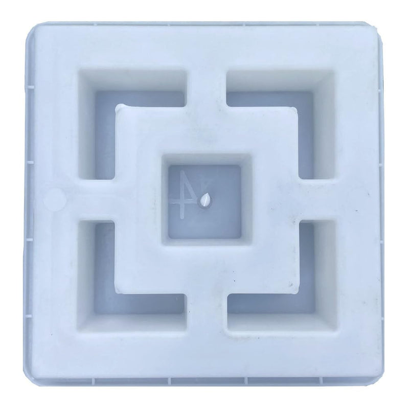Plastic Concrete Forms Breeze Brick Molds Double Square Design for Garden Wall Decor