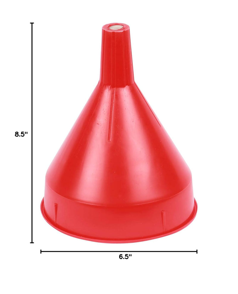 Funnel King Funnel with Screen,2 qt. 32002 - 1 Each, Red 2 Quart
