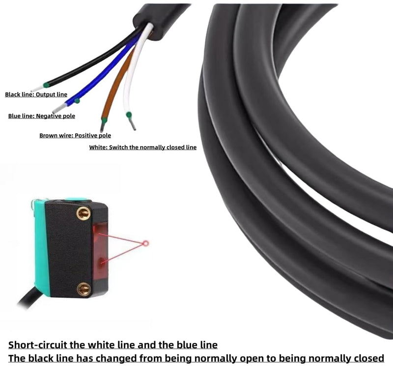BGSX-LS61 Photoelectric Sensors, Background Suppression Diffuse Photoelectric Switch, Not Affected by Object Color(NPN Output) BGSX-LS61(NPN) Industry