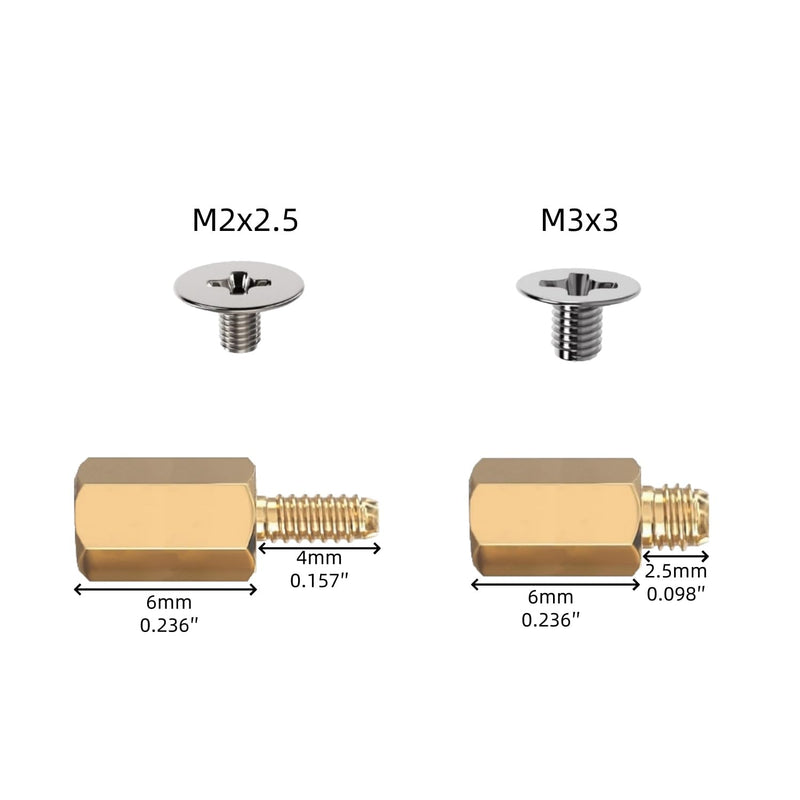 M.2 SSD Screw and Standoff Kit for Gigabyte MSI Motherboards, PCle NVMe Screws 12PCS