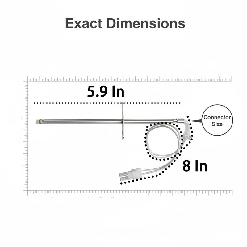 316217002 Oven Temperature Sensor Probe for Frigidaire&Kenmore Oven - Replacement Oven Thermostat Temperature Sensor & Gauge Compatible with AP3363354, 1015027, 316111201