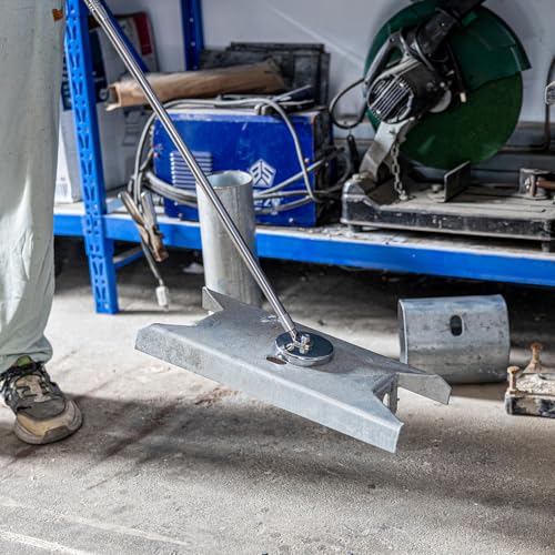 Heavy Duty 100lbs Magnetic Pickup Tool, Industrial Strength Magnet Sweeper with Stainless Steel Handle, Powerful Metal Pickup Stick for Screws, Nails, Bolts, Garage Workshop Construction