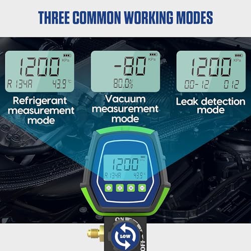 L202 Digital HVAC Manifold Gauge for Auto & Home AC Single Test Data