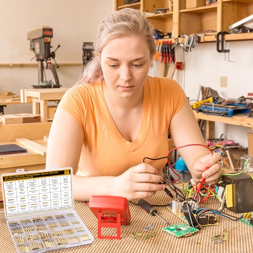 480Pcs M2 M2.5 M3 Motherboard Standoffs&Screws&Nuts Kit, Hex Male-Female Brass Spacer Standoffs, Laptop Screws for DIY Computer Build, Electronic Projects, Raspberry Pi, Circuit Board etc.