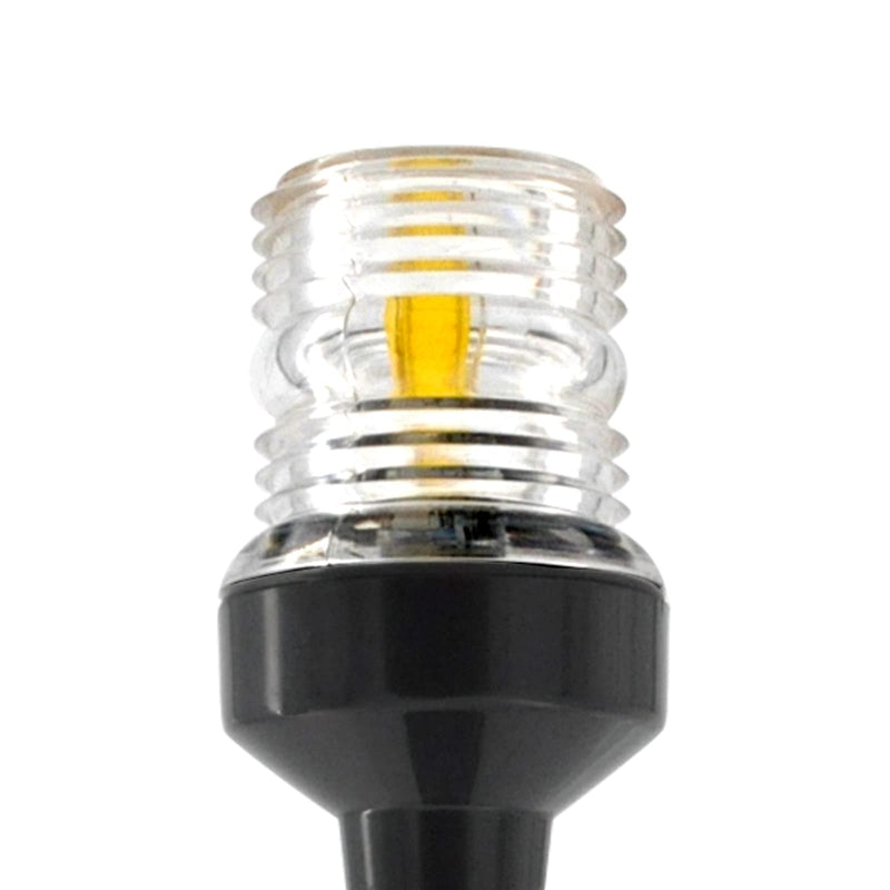 ISURE MARINE 9" LED Fold Down Boat Stern Light 3 Nautical Mile Navigation Anchor Lights White All Round 360° for Pontoon and Fishing Boats 9 inch