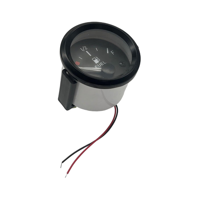 Fuel Level Gauge 2" 52mm E-1/2-F Pointer Universal Fuel Tank Meter with LED Backlight 12V Compatible with Car RV Yacht Boat Motorcycle