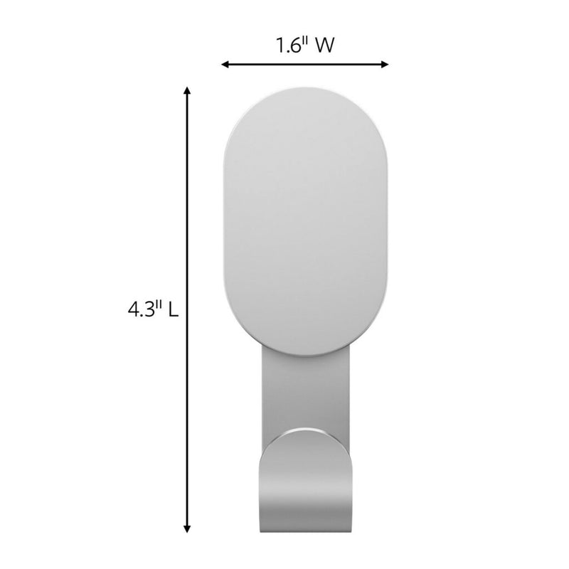 3M CLAW 25 lb. 2 Drywall Silver Hooks & 2 Extra Picture Hangers, Heavyweight Hanging Solution for Backpacks, Jackets, Pictures and Room Decor, Cute Wall Hooks - 4 Pack