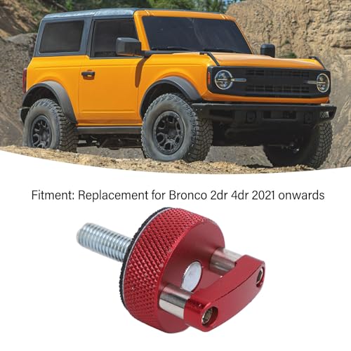 8pcs Hard Top Quick Removal Fastener, M8 1.25 Thread, for 2dr 4dr, Red