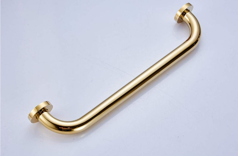 ELLO&ALLO Bathroom Shower Grab Bar with Concealed Screws, Home Care Bath Hardware, Gold Finish (16 Inch) Brushed Gold 16 Inch