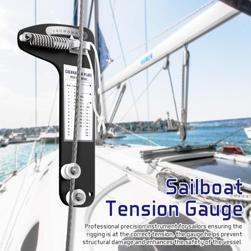 Touri Sailboat Rigging Tension Gauge, PT-1M Professional Tool, 800 Lb