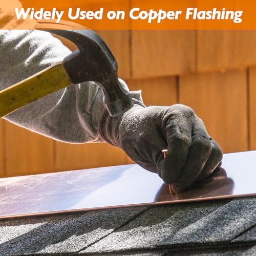 Copper Nails – 1 Inch Roofing Nails 110pcs – 99.95% Pure Copper Nails for Roof, Copper Flashing, Tree, Stump Remover, Roots, Landscaping & Crafts 1" Copper Nails, 110pcs