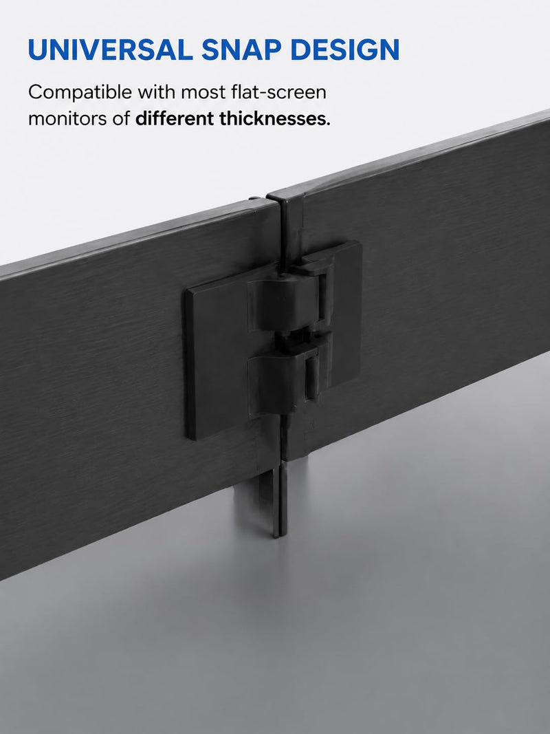 Monitor Alignment Connectors with Adhesive, Multi Screen Alignment Clips for Triple Monitor Setup, 6pcs