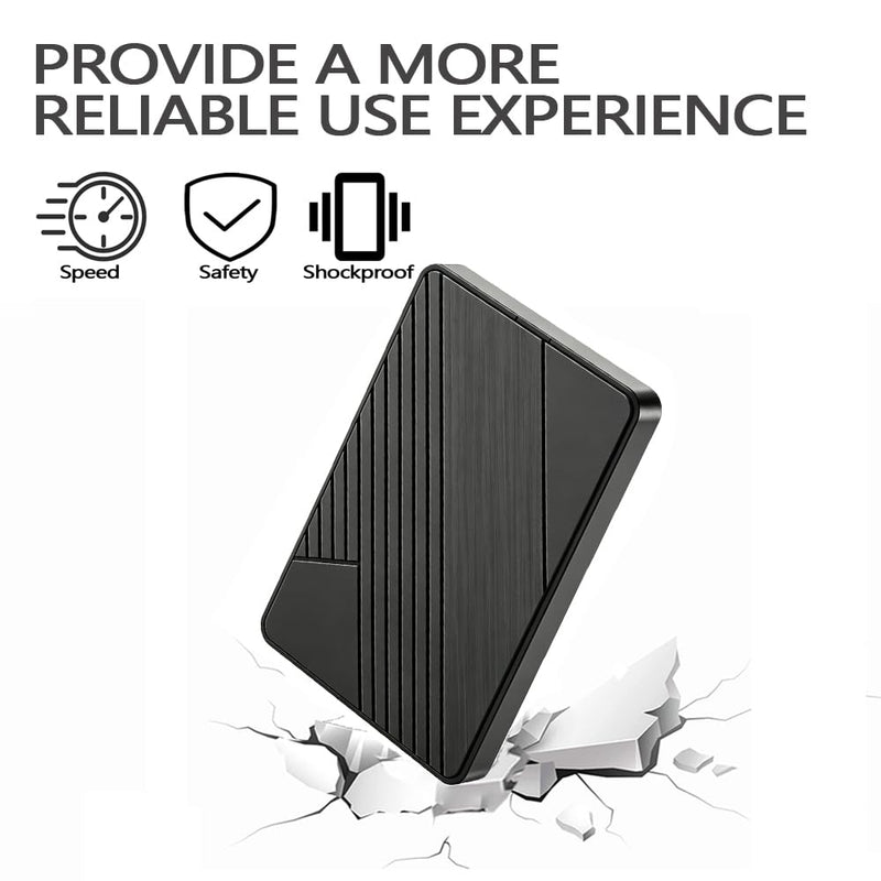 HWAYO Ultra Slim Portable External Hard Drive USB 3.0 HDD Storage for PC, Mac, Laptop, Desktop, Chromebook, PS4, Xbox one (120GB) 120GB