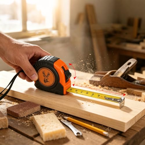 Deer Antler Tape Measure 16ft, Heavy Duty Retractable Measuring Tape