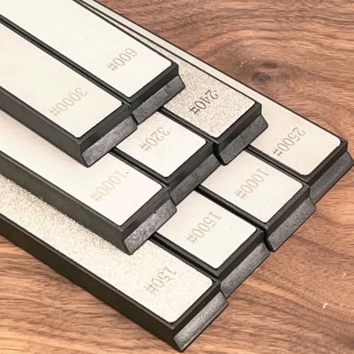 14-Piece Diamond Sharpening Stone Set with Sharpener Non-Slip Base SET-F
