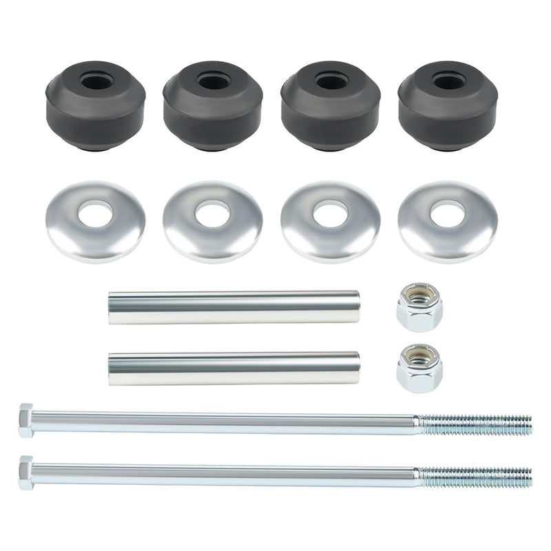 2PCS Front Sway Bar End Links Front Suspension Kit Compatible with 1988-2019 Chevy Silverado 1500/2500 Avalanche Tahoe Cadillac GMC Sierra Hummer Replacement for K80631 Sway Bar Links