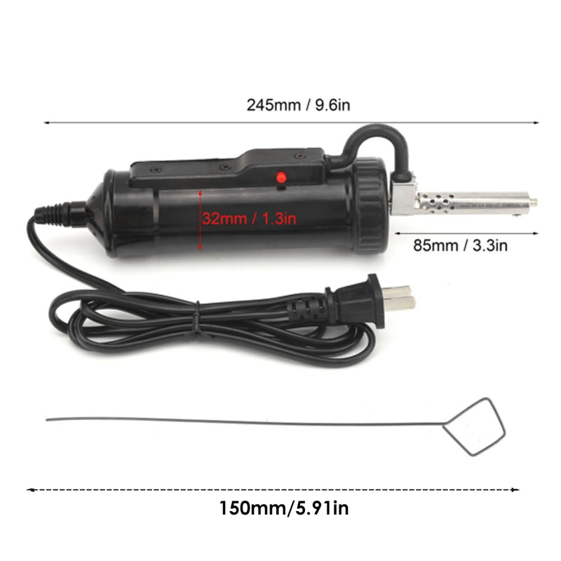 Electric Solder Sucker 30W Automatic Desoldering Pump with Vacuum Suction, 3 Nozzles (1.0mm, 1.5mm, 2.5mm) Tin Suction Device for Tin Removal Work (US Plug AC110V) ﻿