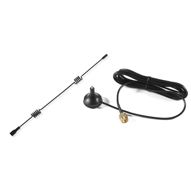 2.4GHz 7dBi WiFi Booster Antenna (2-Pack) - SMA Male Connector - Dual Band (2.4GHz & 5.8GHz) - Compatible with WiFi Router, Security Camera, Network Card, USB Adapter