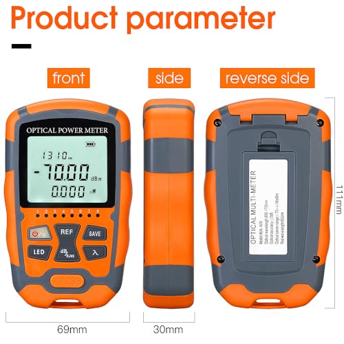 2PC Fiber Optic Tester (M70-30, OPM & VFL) with FC-LC Adapter 2