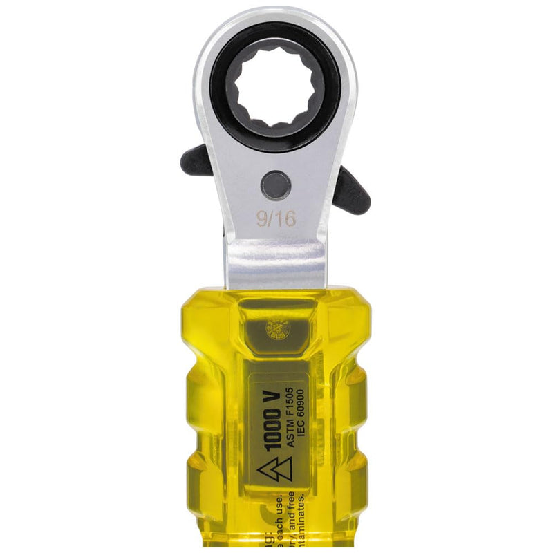 KLEIN TOOLS KT223X4-INS Lineman's Insulating 4-in-1 Box Wrench