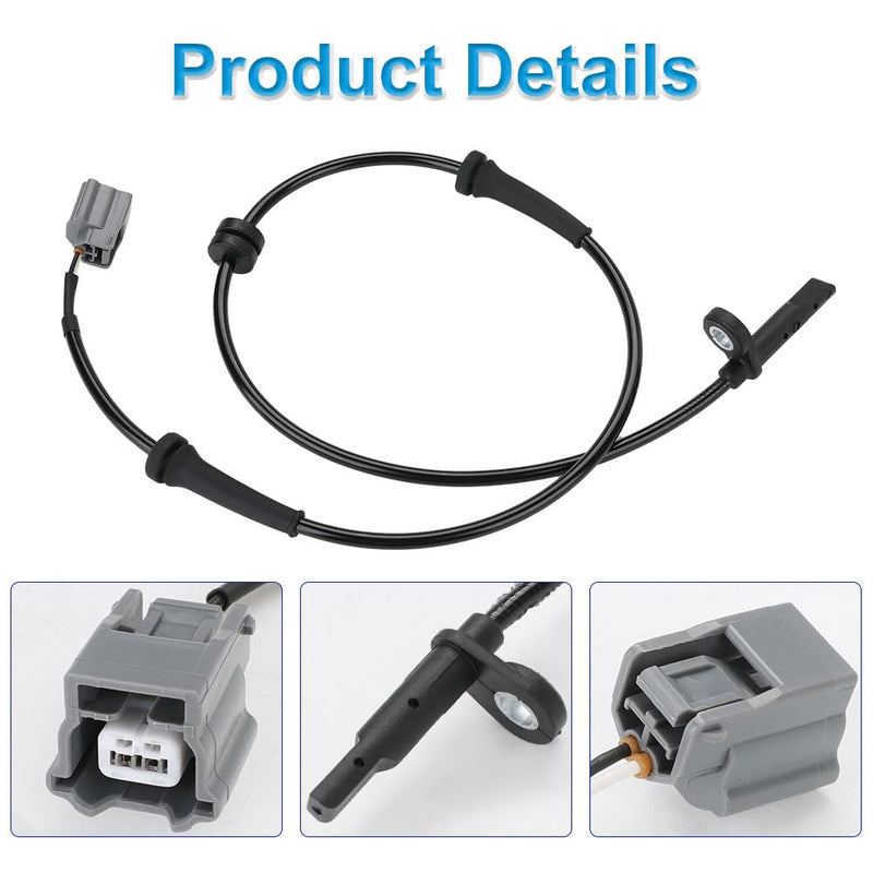 2 Pcs ABS Wheel Speed Sensors Compatible with Nissan Rogue 2.5L L4 2014 2015 2016 2017 2018 2019 2020, Front Left & Right abs Sensors, Replacement for 47910-4BA0A, 47910-4CL0A