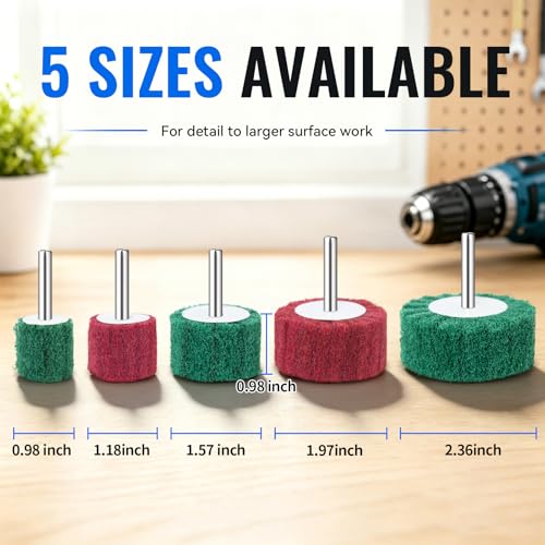10 PCS Scouring Pads Abrasive Buffing Polishing Wheel Drill Polishing kit