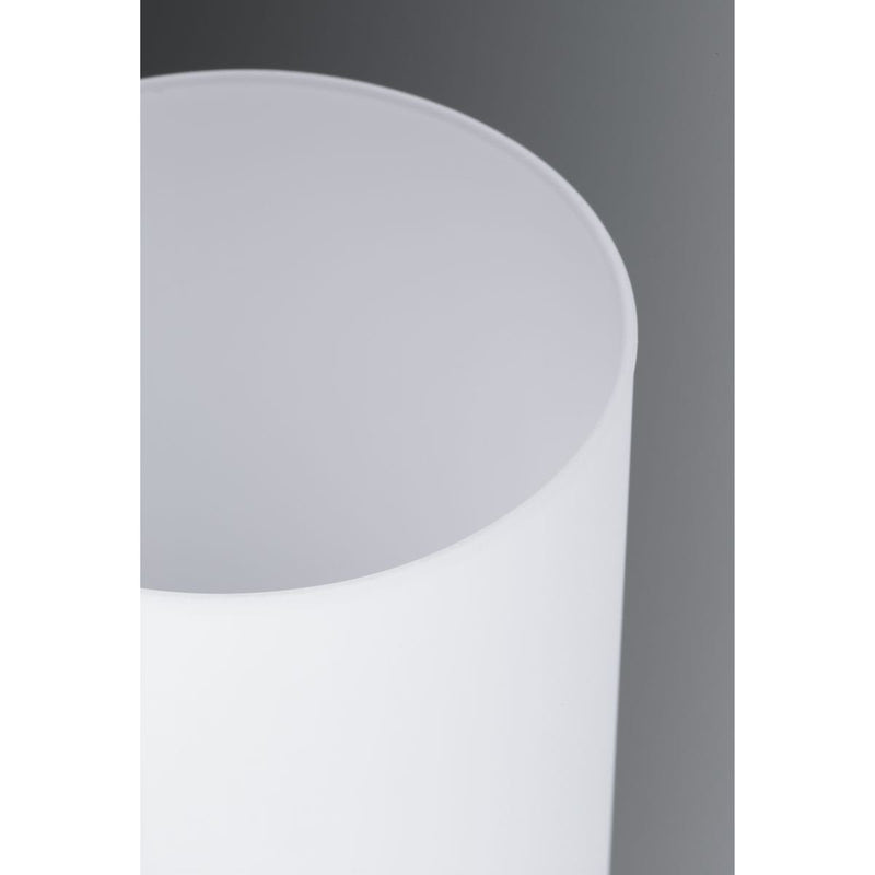 Progress Lighting Replay Collection 1-Light Etched White Glass Modern Bath Vanity Light Brushed Nickel, E26