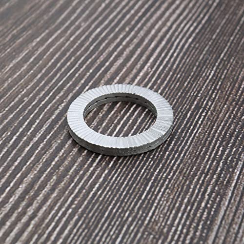 30 Pair Lock Washer Wedge Lock Washers Manganese Steel M8/M10/M12/M16/M20 Shakeproof Quick Speed Locking Washer Anti-Loose Washer Assortment Kit