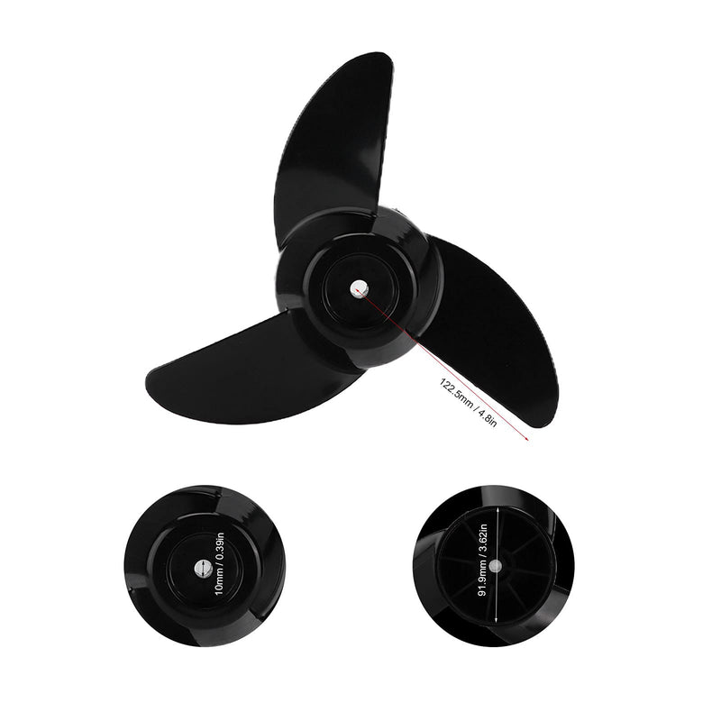 Trolling Motor Prop,Electric Outboard Propeller,3 Blades Replacement Prop,Marine Plastic Outboard Propeller for 50lb 60lb 68lb 88lb