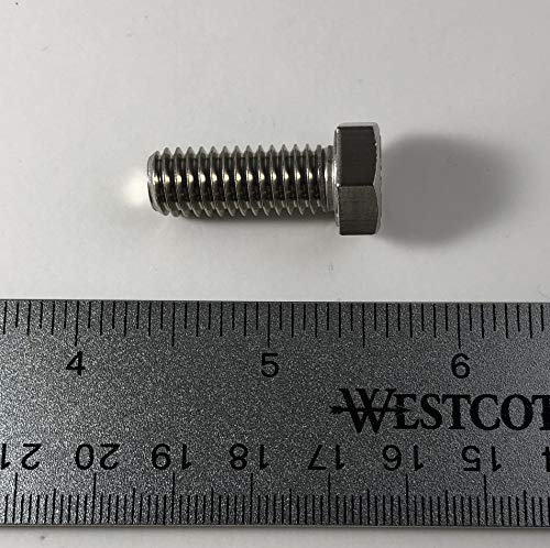 US STAINLESS 100 Pcs Stainless Steel 316 A4 3/8"-16 x 1 UNC Hex Head Bolt Cap Screw F593
