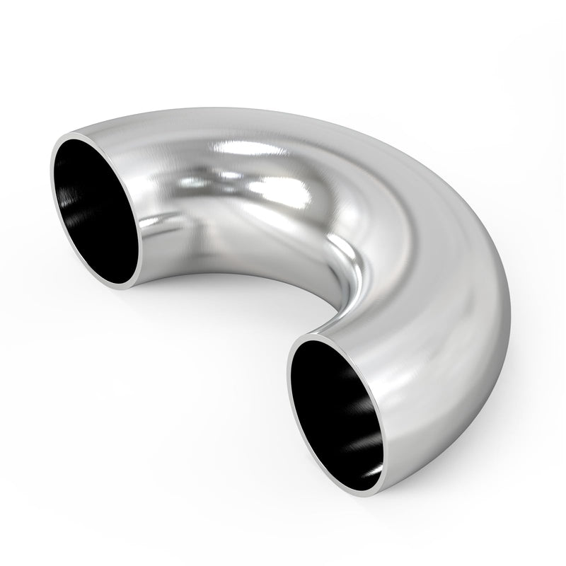 TAISHER 1PCS 304 Stainless Steel 4" OD 180 Degree Mandrel Bend Elbow - Thickness 16GA/.065”Wall, for Stair Handrail. 180 Degree 1Pcs
