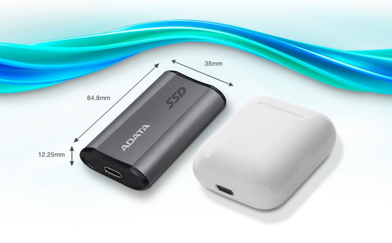 ADATA SE880 1TB - Up to 2000 MB/s- SuperSpeed USB 3.2 Gen 2x2 USB-C External Portable SSD Titanium (AELI-SE880-1TCGY) Gen2x2 2000 MB/s