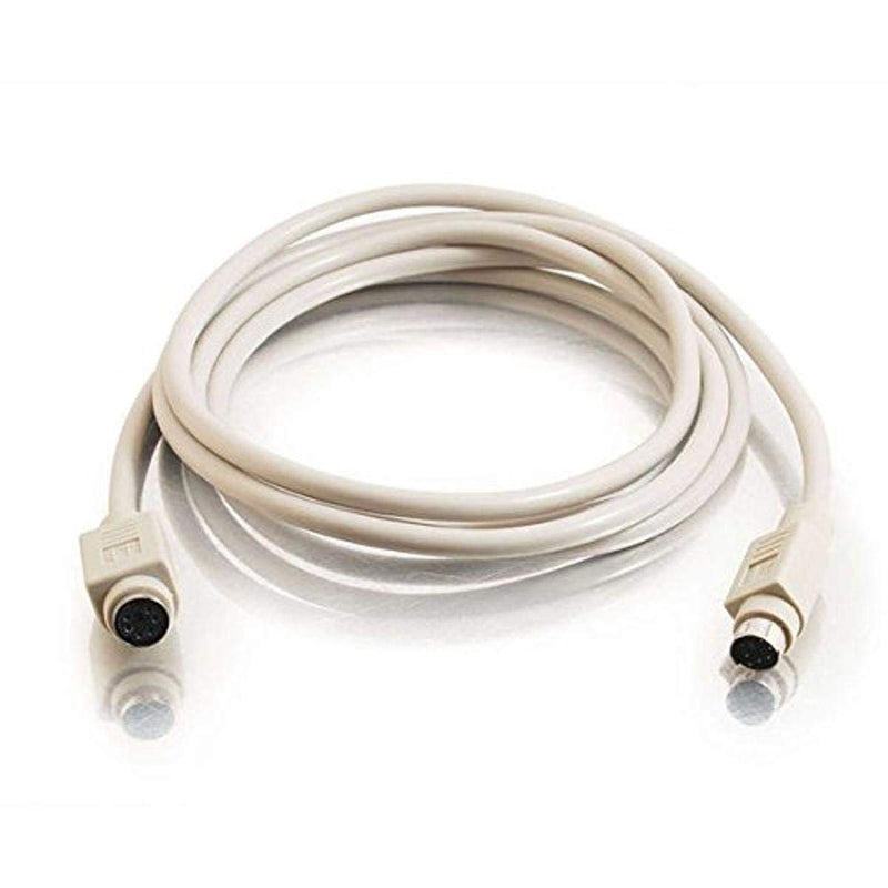 C2G 02715 PS/2 M/F Keyboard/Mouse Extension Cable, Beige (6 Feet, 1.82 Meters) 6 feet Keyboard Mouse Extension Cable 6 Feet