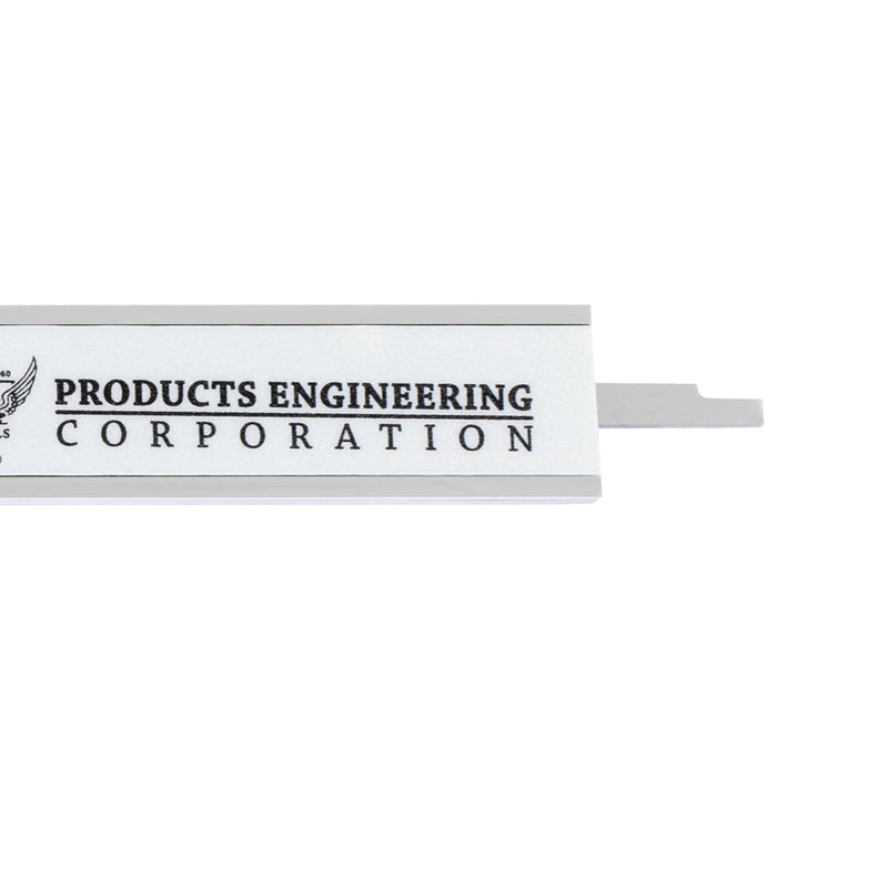 PEC Tools 6" / 150mm Digital Caliper, IP54 Electronic Caliper, ±0.02mm/0.001" Accuracy, Carbide-Tipped Faces, DIN 862 Certified Tool for OD/ID/Step/Depth Measuring IP54-6" Standard
