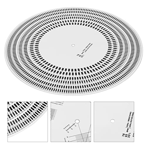 Turntable Strobe Disc Stroboscope Mat, Stroboscope Disc Rotational Speed Detection Turntables Calibration Disc for Record Player