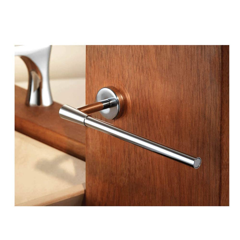 HELVEX Deco Collection Small Towel Bar Bathroom Accessory, Bathroom Towel Holder Bathroom Hardware, Polished Chrome Finish UDC-09-PC Silver Small Towel Bar - Deco Collection