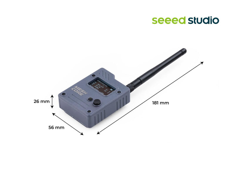 Seeed Studio Wio Tracker L1 Pro MeshCore LoRa Companion, OLED, 2000mAh | Finished Companion with OLED, GNSS, Bluetooth, 2000mAh battery, and Grove expansion for field and maker projects