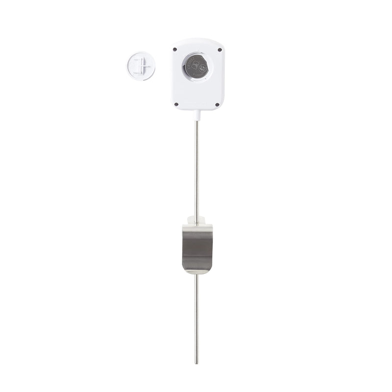 Taylor Programmable Digital Candy and Deep Fry Thermometer with Green Light Alert Display, Long Stem, and Adjustable Pan Clip, White