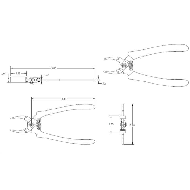 ICC RJ45 Keystone Connector and Patch Cord Removal Tool with Wide Flat Nose Jaws, Compatible with Ethernet and Fiber Optic Patch Cables, High-Density, Corrosion-Resistant, Ergonomic Handle