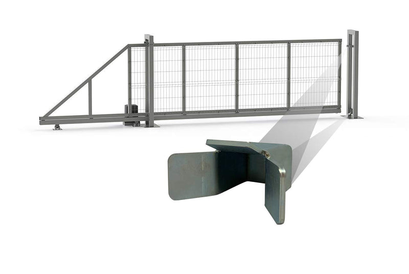 Eagle EG417Slide Gate End Catch Retainer 2" Wide Heavy-Duty Steel Universal Sliding Gate Holder Stopper for All Standard Size Slide Gates