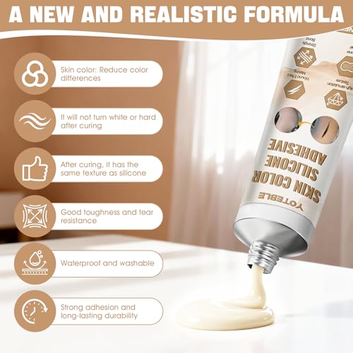 Silicone Glue, High-Flexibility and Waterproof, Skin Color
