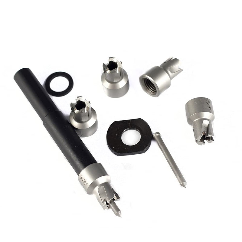 Spot Weld Cutter Set JESTUOUS 5-Pack 3/8 Inch HSS Remover Welding Metal Sheet Hole Drilling Bits for Power Hand Drill Tool